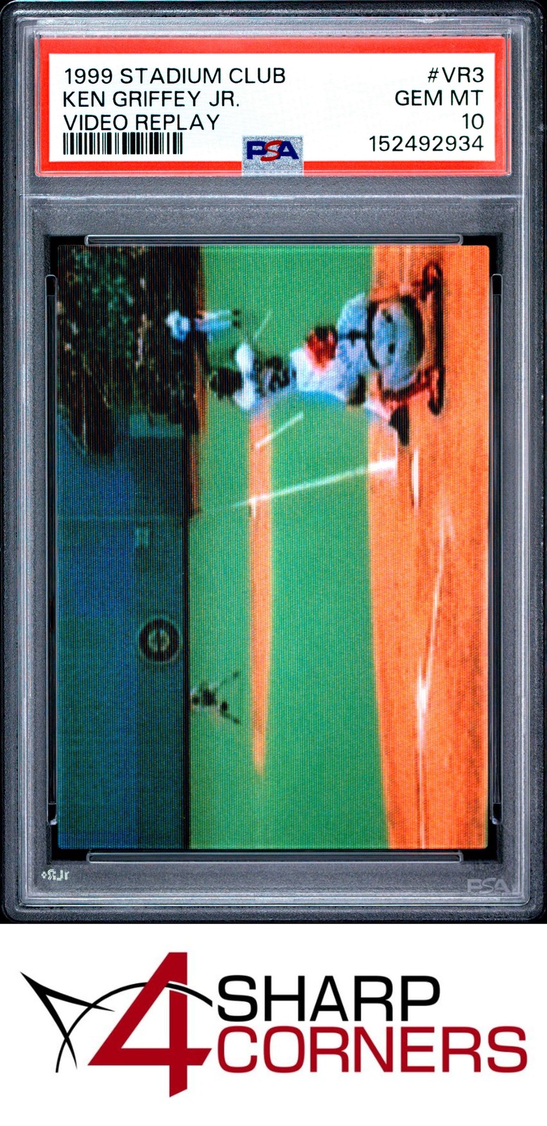 1999 STADIUM CLUB VIDEO REPLAY #VR3 KEN GRIFFEY JR. HOF PSA 10