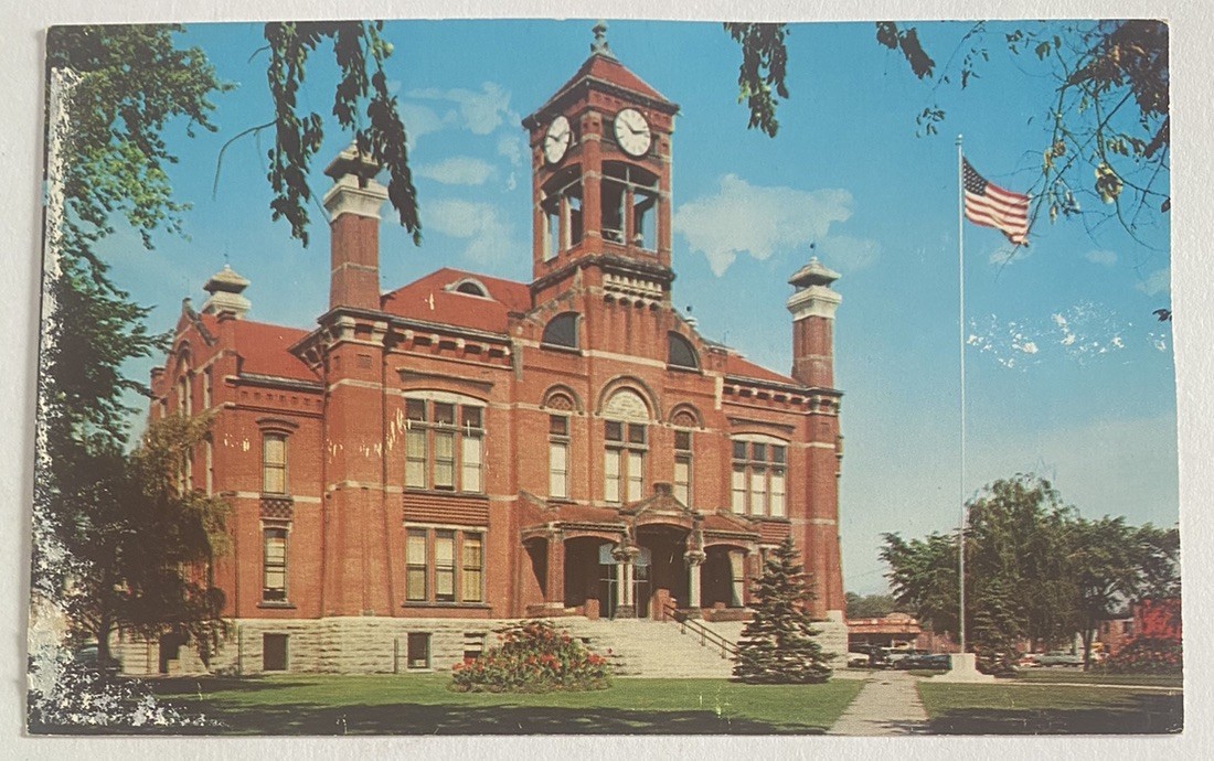 Vintage Postcard ~ Court House Building ~ Fond du Lac Wisconsin WI