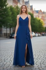 Express Navy Blue Maxi Slip Dress NWT Size 2 Formal Wedding Guest Homecoming 