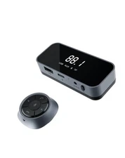 Autodrive Solar Powered BT FM Transmitter with Remote via Multi-Input