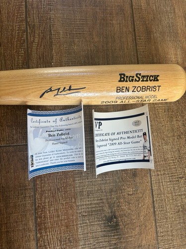 Ben Zobrist Autographed Rawlings Big Stick Bat Game Issued 2009 All Star - Picture 5 of 7