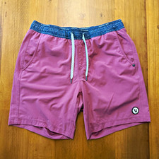 Vuori Kore Lined 7 Shorts Saltwater Red Men s M Sold Out Colorway EUC