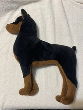 Vintage 1979 Dakin Doberman Pinscher 22" Plush Toy Stuffed Animal Dog