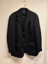 ISSEY MIYAKE Men's Uneven Textured Jacket Size 4 Black EL AGA