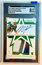 2021 Flawless Collegiate MICAH PARSONS Star Swatch Signatures emerald 3/5 