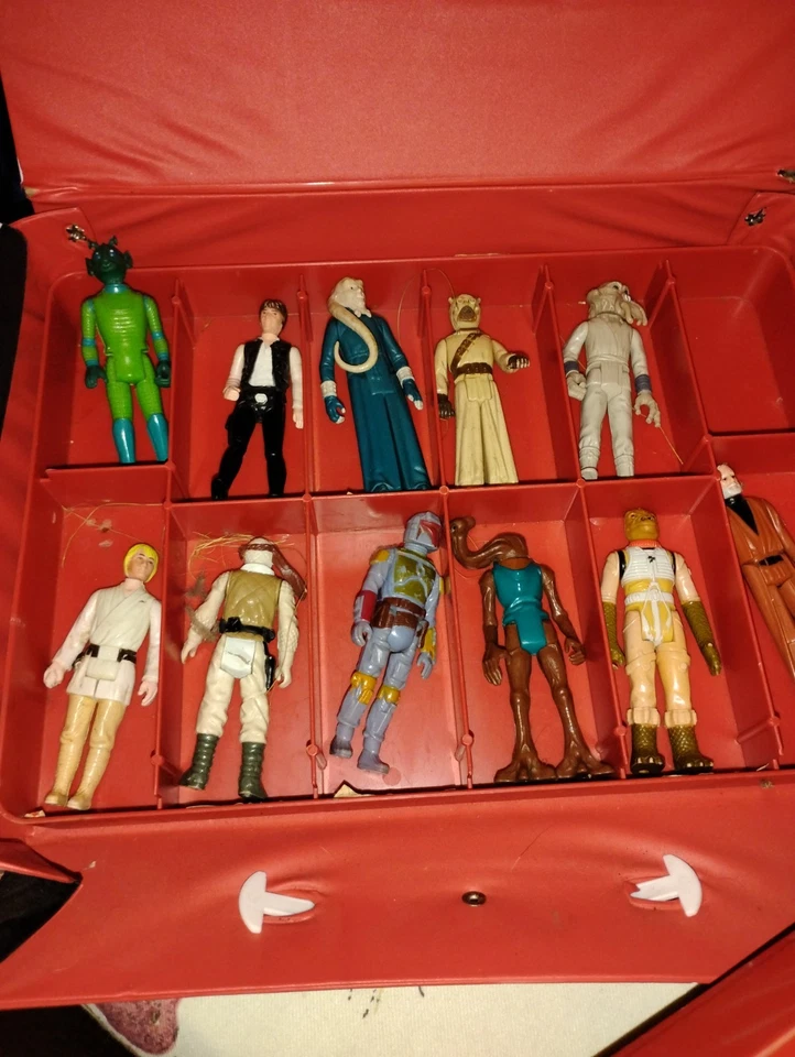 Estuche de transporte y juguetes vintage de Star Wars Foto 4 de 4
