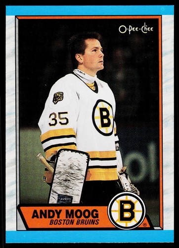 Andy Moog #160 1989 O-Pee-Chee card