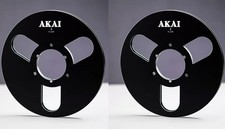 One Pair 10.5'' black AKAI Tape reel High Quality Aluminum Take Up Reel