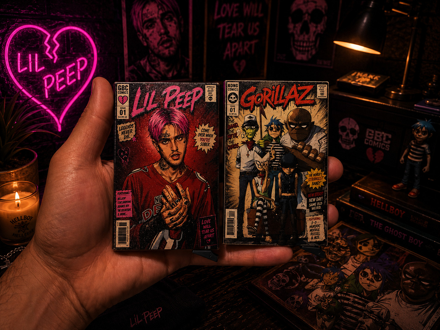 Comic Book Series RFID Card Holder | UV Printed Aluminum Pop-Up Wallet | Minimal