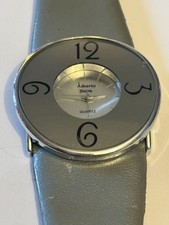 Alberto Fioro - Large round silver ladies watch - Untested