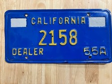 Vintage California Dealer License Plate 1970 ...