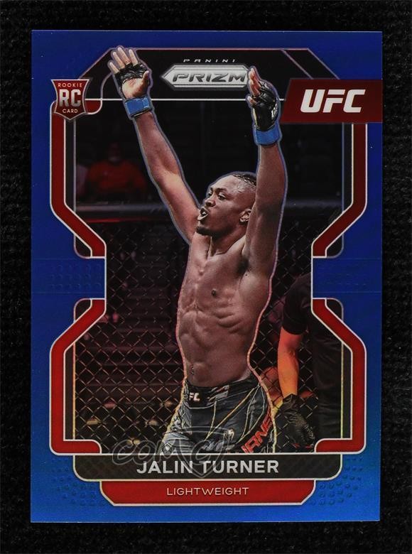 2022 Panini Prizm UFC Blue Prizm 16/199 Jalin Turner #164 0pr2