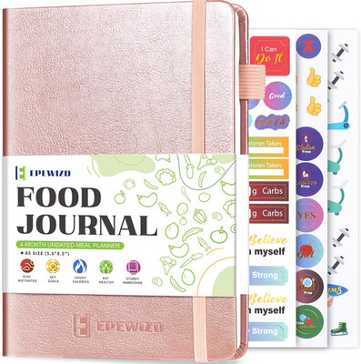 Food Journal for Weight Loss, Meal Planner & Daily Food Wellness Diary to Count