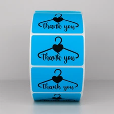 Thank You Stickers Labels Hanger Heart Small Business Packaging Seals