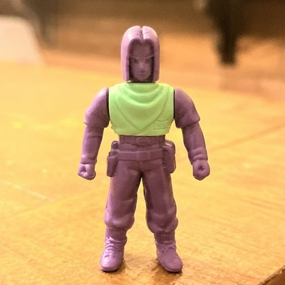 Vintage Dragon Ball Z Snap Together Cross up Eraser Keshi Figure Android 17