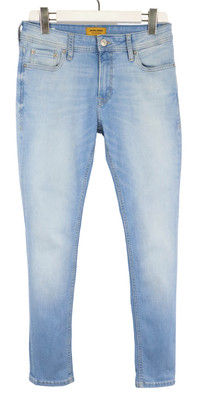 Jack & Jones Skinny / Liam Herrenjeans W31/L30 Fade Effekt Whiskers Stretch Blau