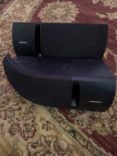 BOSE 161 Bookshelf Mountable 10-100w Full Range Speakers Black Pair Clean