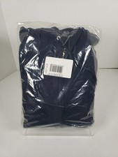 Fruit Of The Loom Hoodie Men's Medium Black Zip Up Size Medium/ Blue In Plastic