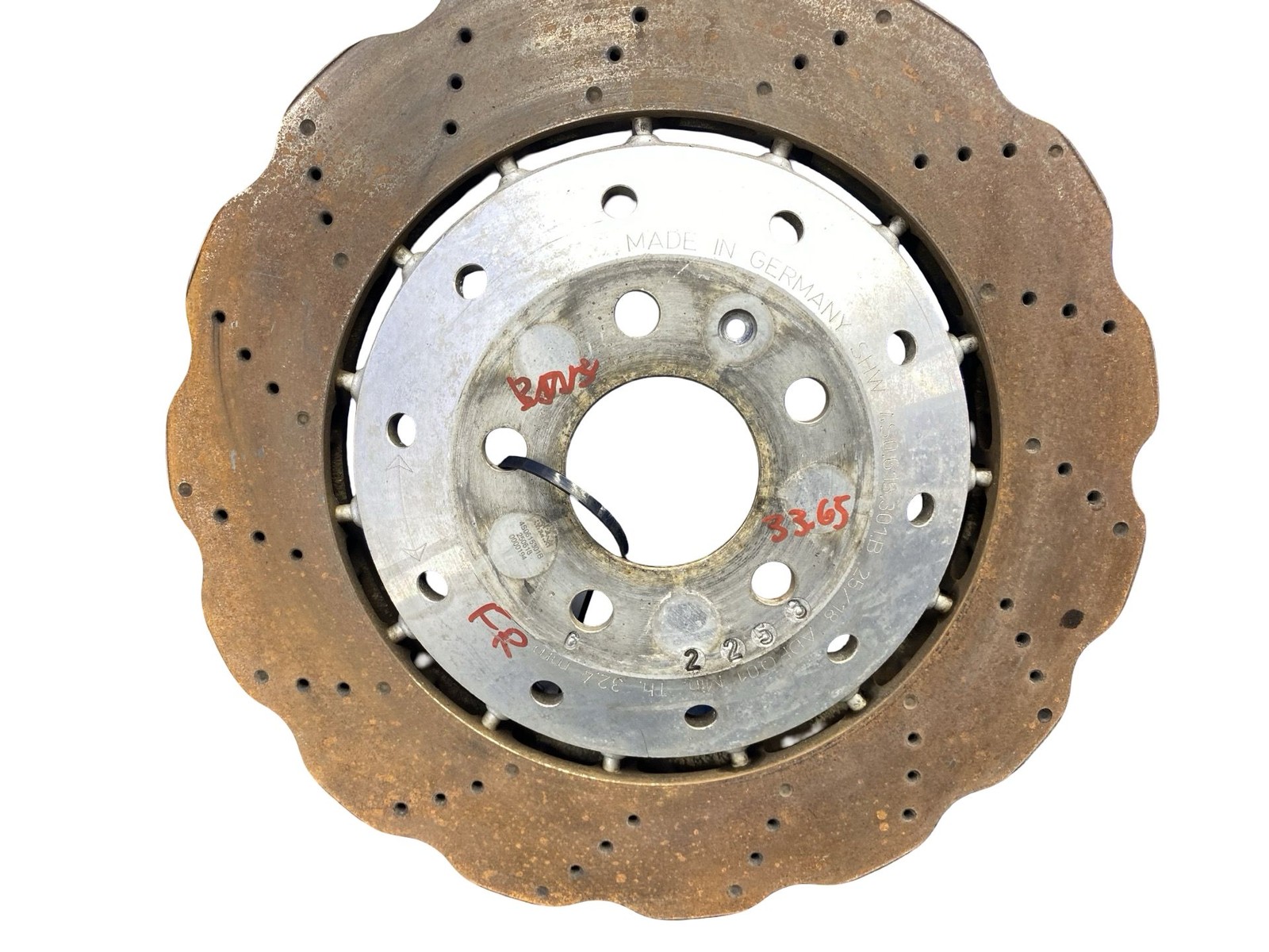 2017-2023 AUDI R8 V10 4S RWS OEM RWD 5.2L FRONT REAR LEFT RIGHT BRAKE ROTOR SET