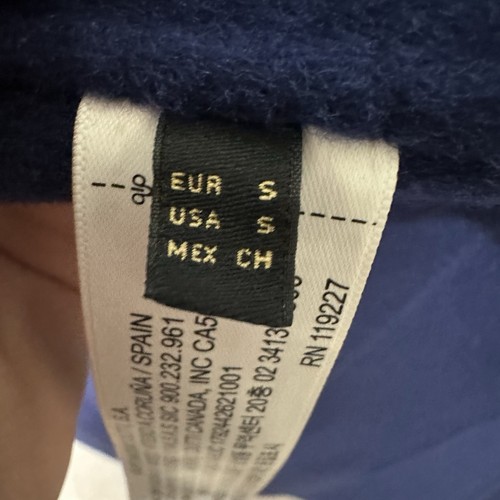 Massimo Dutti Womens Size S Double Buttoned Wool Blend Robe Coat Royal Blue Prep - Picture 10 of 16