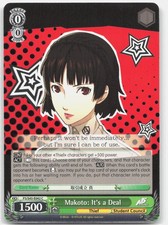 Makoto: It's a Deal P5/S45-E042 C Normal Persona 5 Weiss Schwarz LP