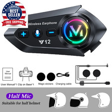 Bluetooth 5.4 Helmet Headset Wireless Hands-Free Call Phone Kit Motorcycle Water