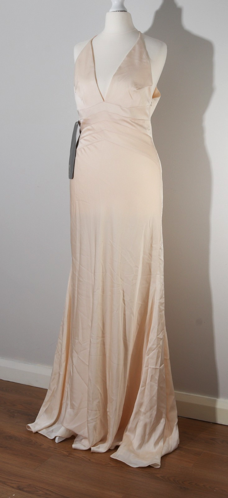 ASOS Bridal Wedding Dress UK 8 Cream Satin Fishtail Design