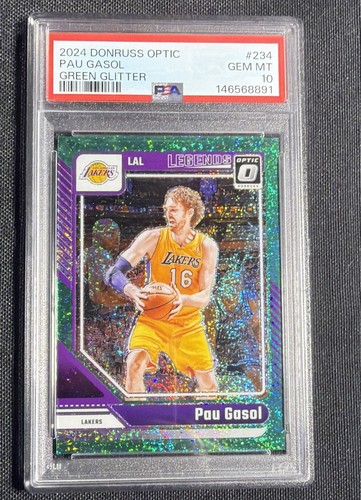 2024 Panini Donruss Optic Pau Gasol #234 Green Glitter Ssp /5 Pop 1 Lakers Gem