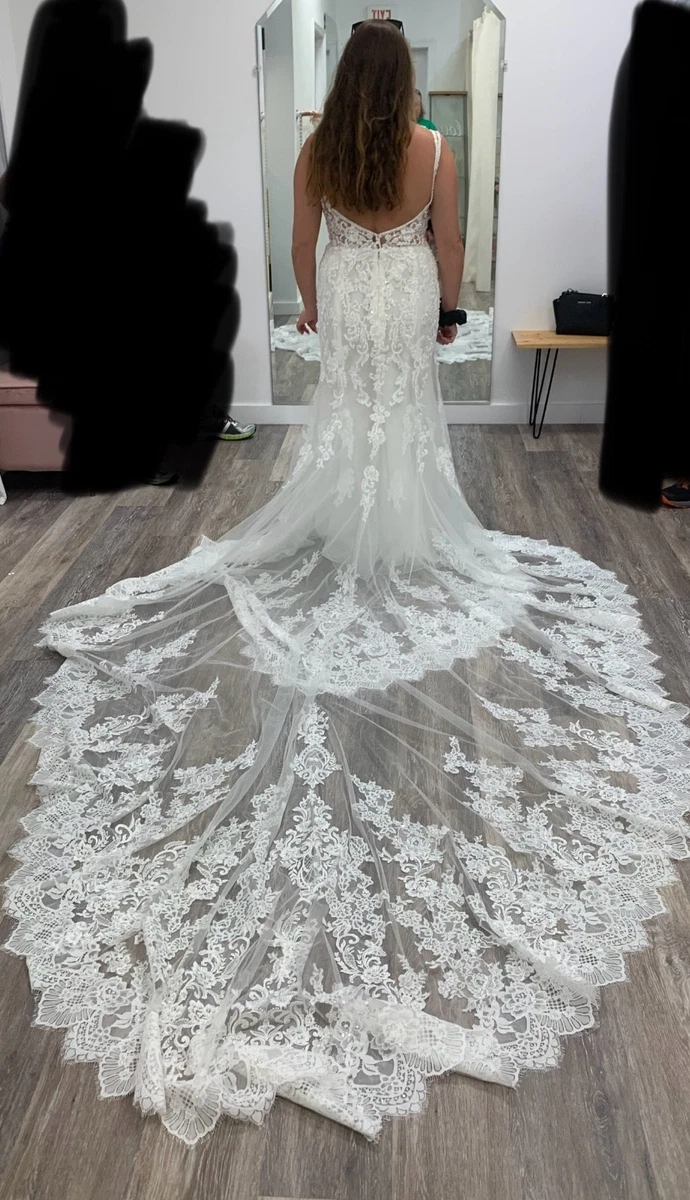 demetrios bridesmaid dresses Plus-Size Illusion A-Line Wedding Dress