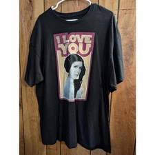 Star Wars Princess Leia I love You Tee Plus Size 2x 2xl T Tee Shirt Top Cotton