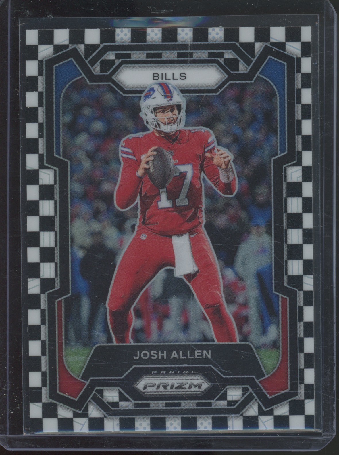 2023 Panini Prizm Black & White Checker #32 Josh Allen