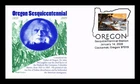 US COVER OREGON STATEHOOD SESQUICENTENNIAL FIRST DAY ISSUE PANDA CACHET