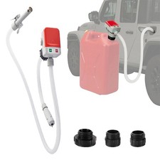 Electric Fuel Transfer Siphon Pump Battery Powered Gas Oil Water Liquid 2.4 GPM