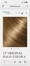 HALOCOUTURE 12 in Original Halo Invisible Wire Remy Human Hair Extension Brown