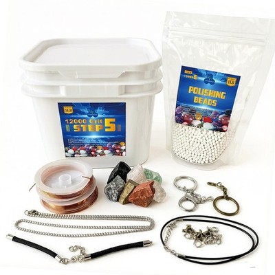 5 lbs Tumbler Media Grit,Polish 12000 Fine Aluminum Oxide, Step 5 for Tumblin...