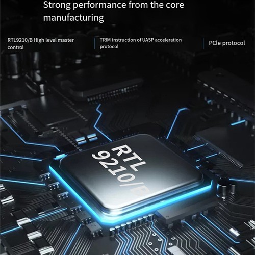 M.2 SSD-Box Aus Aluminium, UnterstüTzt NVMe/NGFF SATA TYPE-C USB3.2 GEN2 Al2332 - Afbeelding 6 van 9