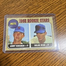 Topps 1968 Rookie Stars Jerry Koosman Nolan Ryan #177 Mets Rookie Baseball Card. rookie card picture