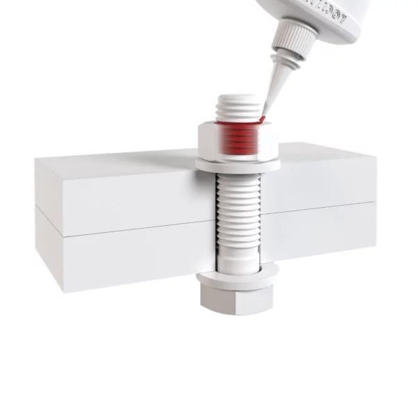 Frein filet LOCTITE 2400 bleu pour le blocage de vis de résistance moyenne
