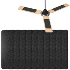 10 Pack Ceiling Fan Filters for Blades, Activated Coconut 10PC, BLACK