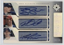 2004 Ultimate Collection Signatures Triple 14/20 Roy Oswalt Mark Prior Auto 04at