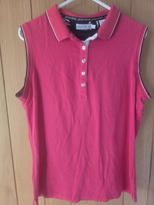 Green Lamb Damen Golf Größe 14 ärmelloses T-Shirt Top pink Sommer bequem exzellenter Zustand