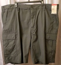 Levis Shorts Men 48 Graphite Carrier Cargo Hiking Outdoor Red Tab Cotton NEW