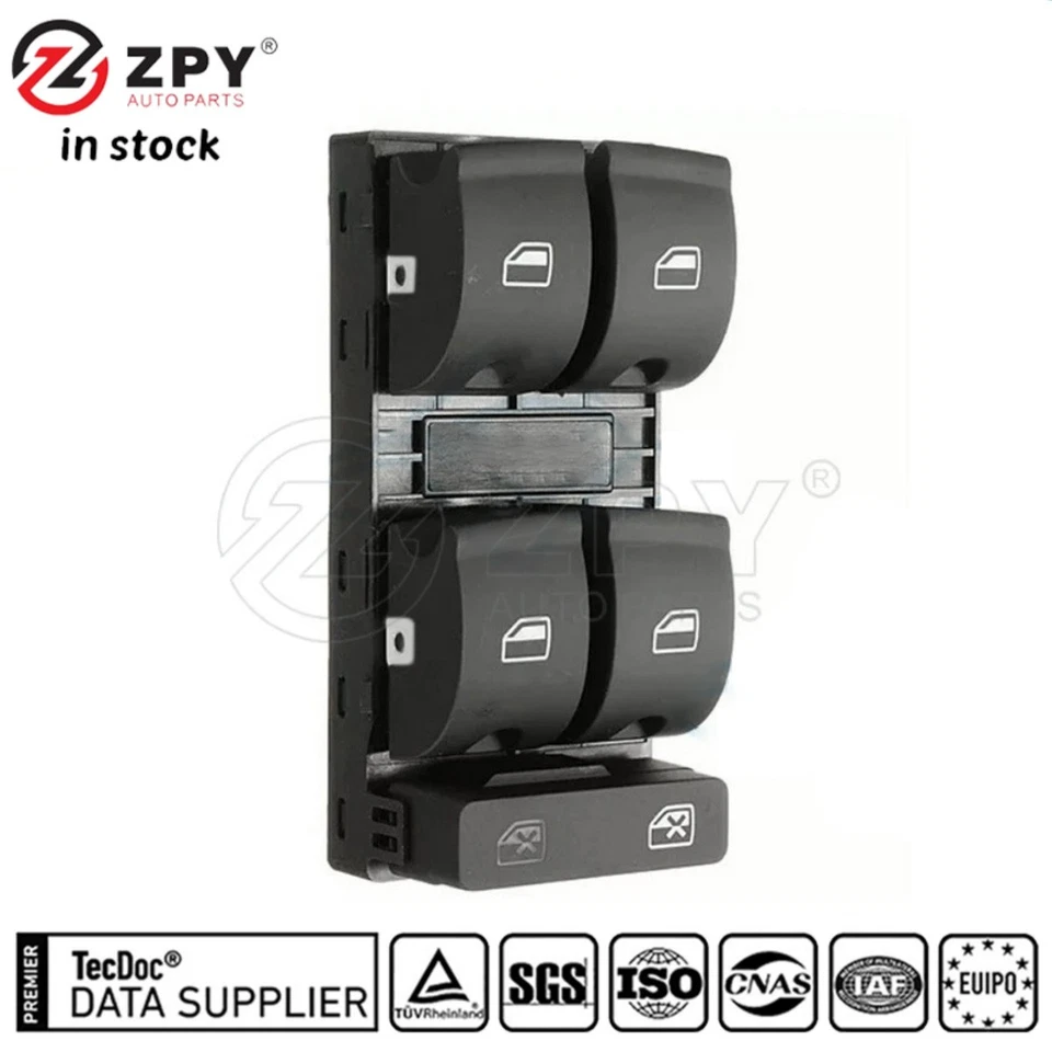 Nuevo interruptor de puerta de ventana eléctrica principal para Audi A4 A4 Quattro RS4 S4 2002-2008 Foto 4 de 4