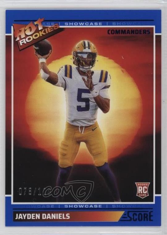 2024 Score Hot Rookies Showcase 78/100 Jayden Daniels #4 RC d4v
