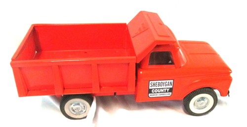 Vintage Nylint Custom Muldenkipper, Sheboygan County Highway Commission, 1950er