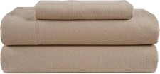 Pure Cotton Flannel Sheets, Queen Size - Brushed Finish for Extra Softness