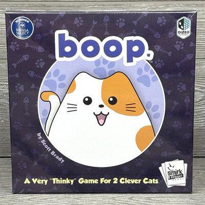 Boop Cat and Kitten Strategy Board Game by Smirk & Dagger - 2 Player Puzzle