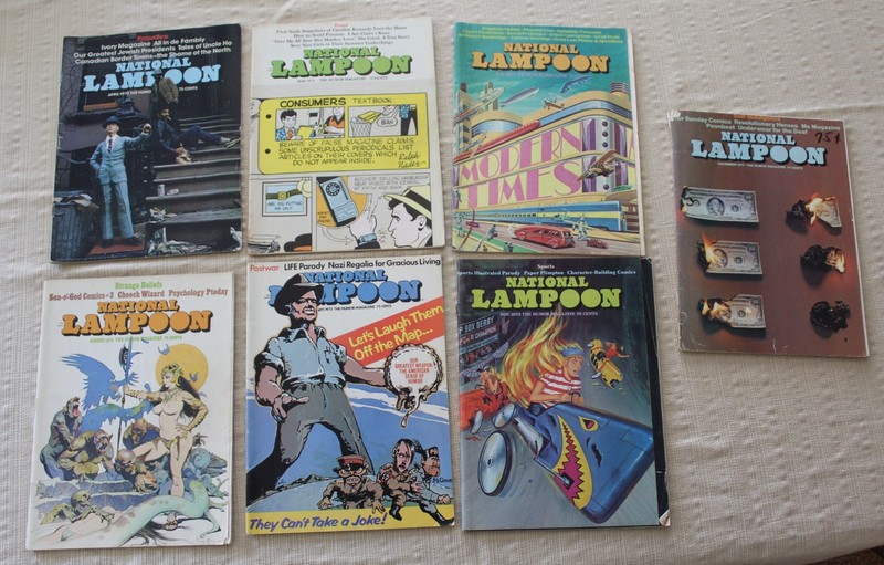 LOT OF 7,  1973 NATIONAL LAMPOON MAGAZINES