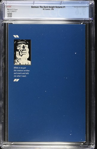 Batman Il Ritorno del Cavaliere Oscuro #1 CGC 9.6 1° Stampa Miller 3/86 1° Carrie Kelly - Foto 2 di 2