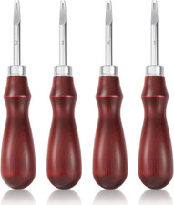 4 PCS Leather Edge Bevelers Leather Beveler Tool for Edge Finishing and DIY ...